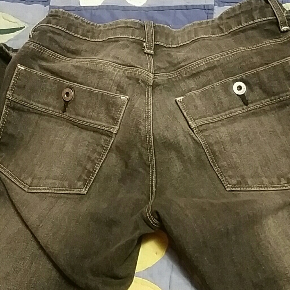 Distressed /faded black jeans